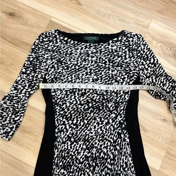 LAUREN RALPH LAUREN Women’s Animal Print Midi Dress Size 4 - Picture 7 of 7